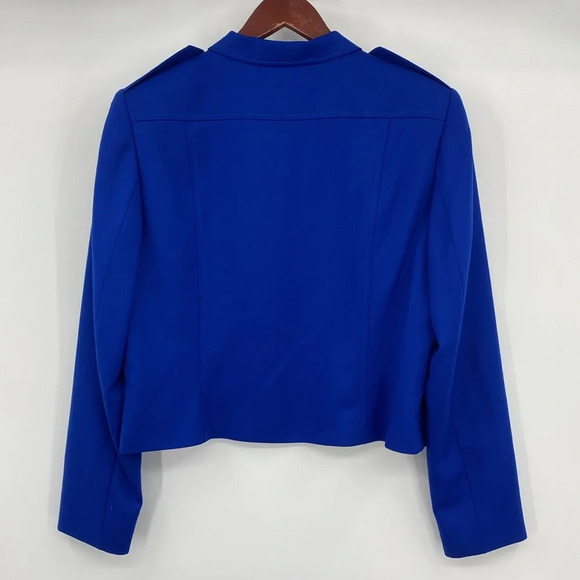 Pendleton Blazer Jacket Womens Size 10 Blue‎ Vintage Wool Gold Button Cropped - Picture 6 of 10